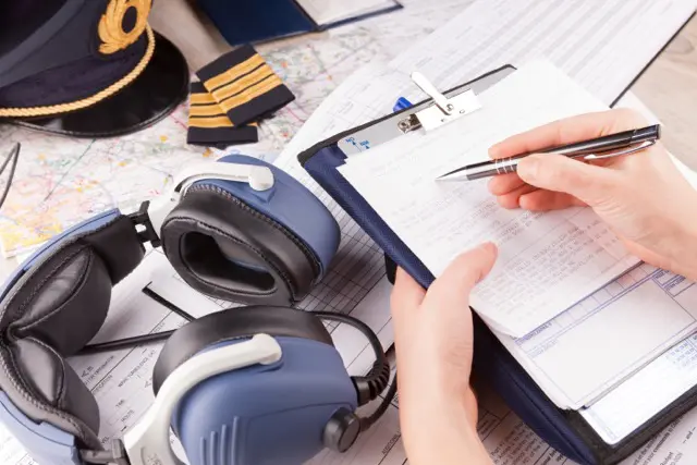 signing a pilot license