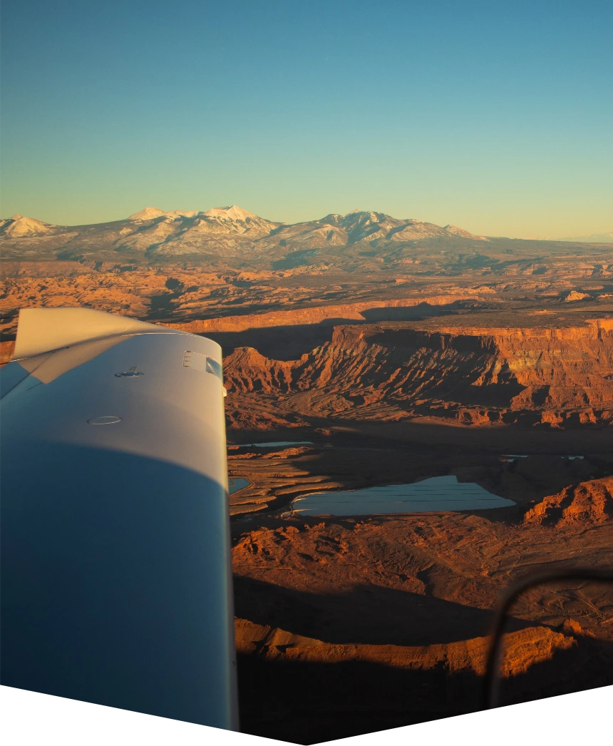 wing view from an aircraft