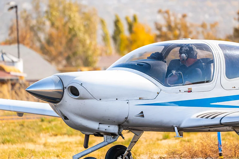 Sportcruiser getting ready for takeoff