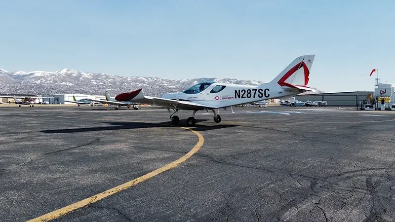 small aircraft on the runway